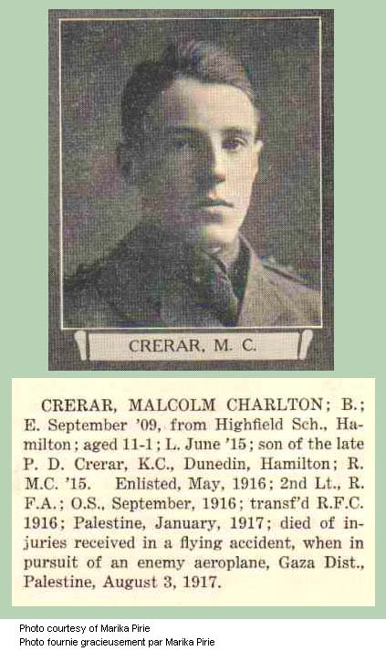 Photo of Malcolm Charlton Crerar