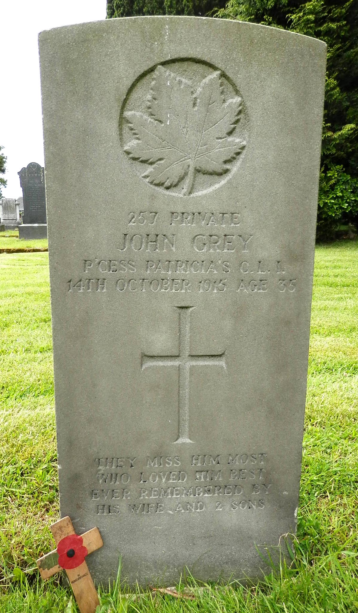 Grave marker
