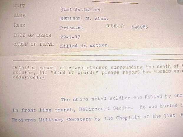 Circumstances of death