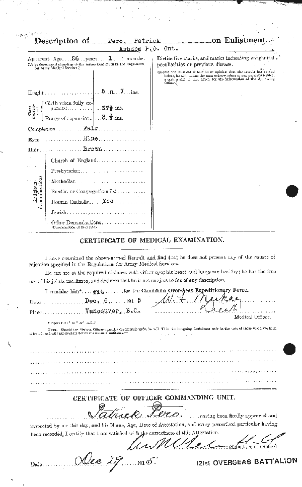 Attestation Paper (back)