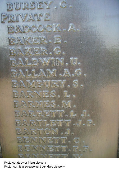 Inscription on Beaumont-Hamel Memorial