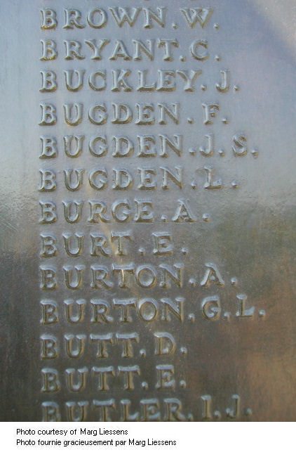 Inscription on Beaumont-Hamel Memorial