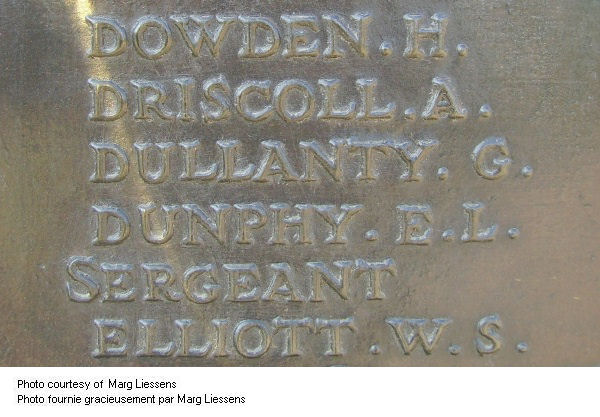 Inscription on Beaumont-Hamel Memorial