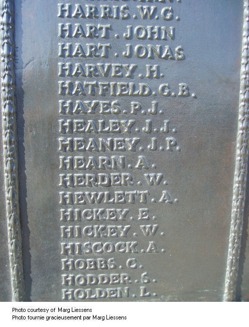 Inscription on Beaumont-Hamel Memorial