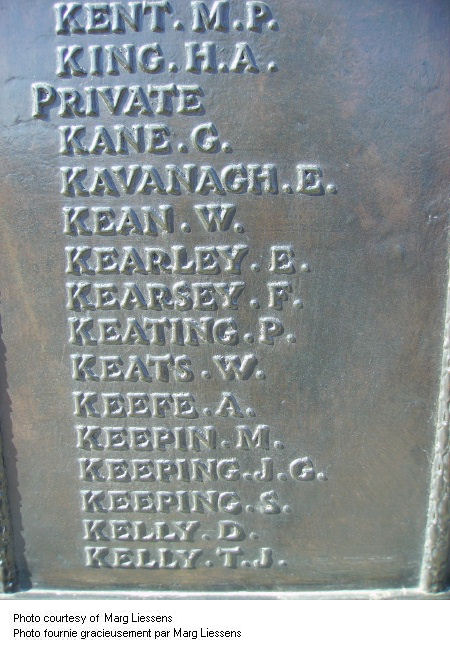 Inscription on Beaumont-Hamel Memorial