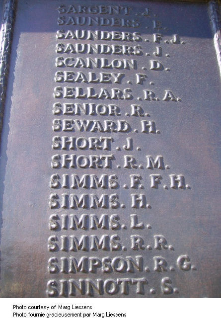 Inscription on Beaumont-Hamel Memorial