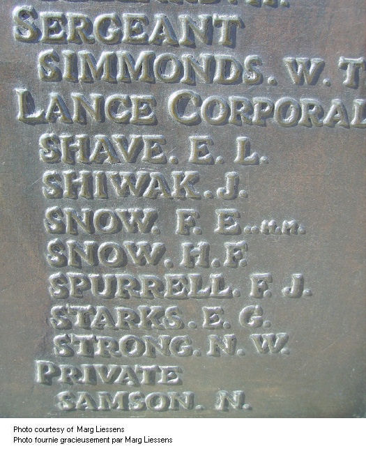 Inscription on Beaumont-Hamel Memorial