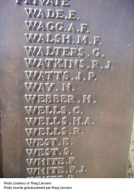 Inscription on Beaumont-Hamel Memorial