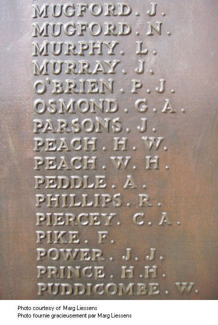 Inscription on Beaumont-Hamel Memorial