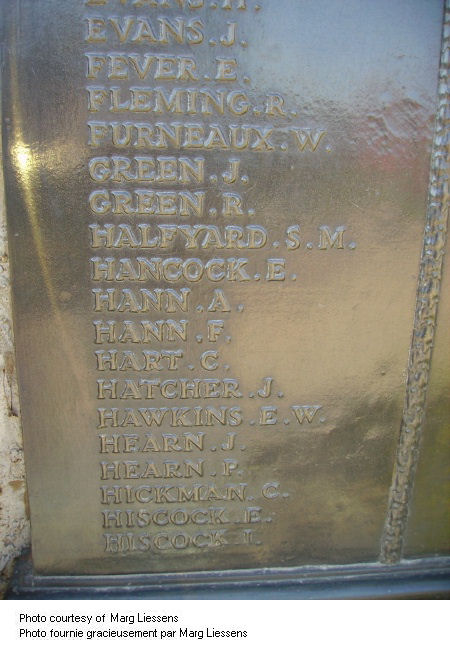 Inscription on Beaumont-Hamel Memorial