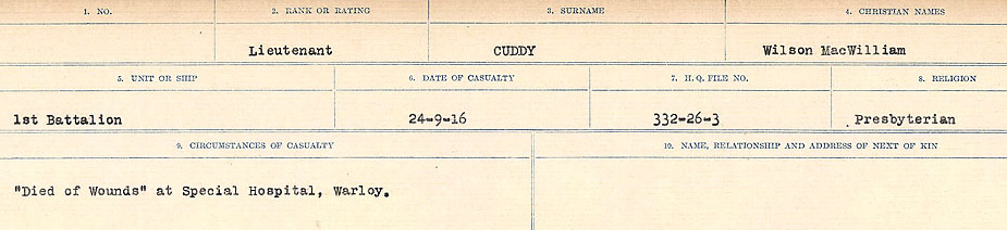 Circumstances of death registers