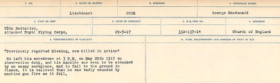 Circumstances of death registers