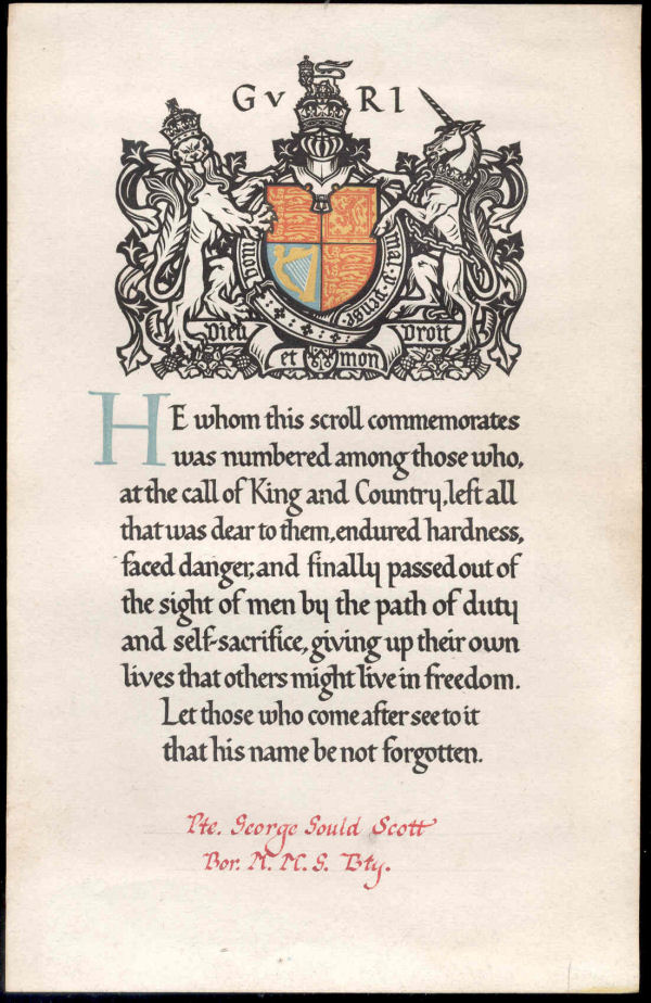 Memorial Scroll