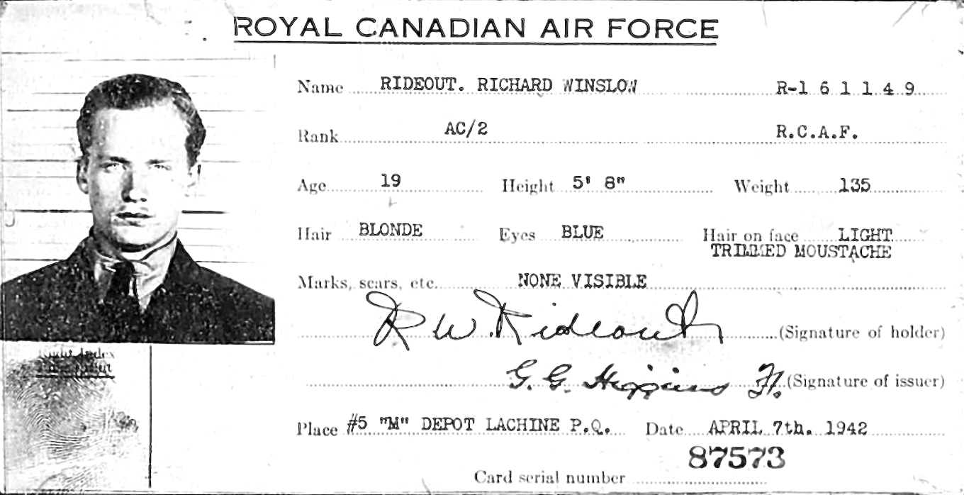 Photo of RICHARD WINSLOW RIDEOUT