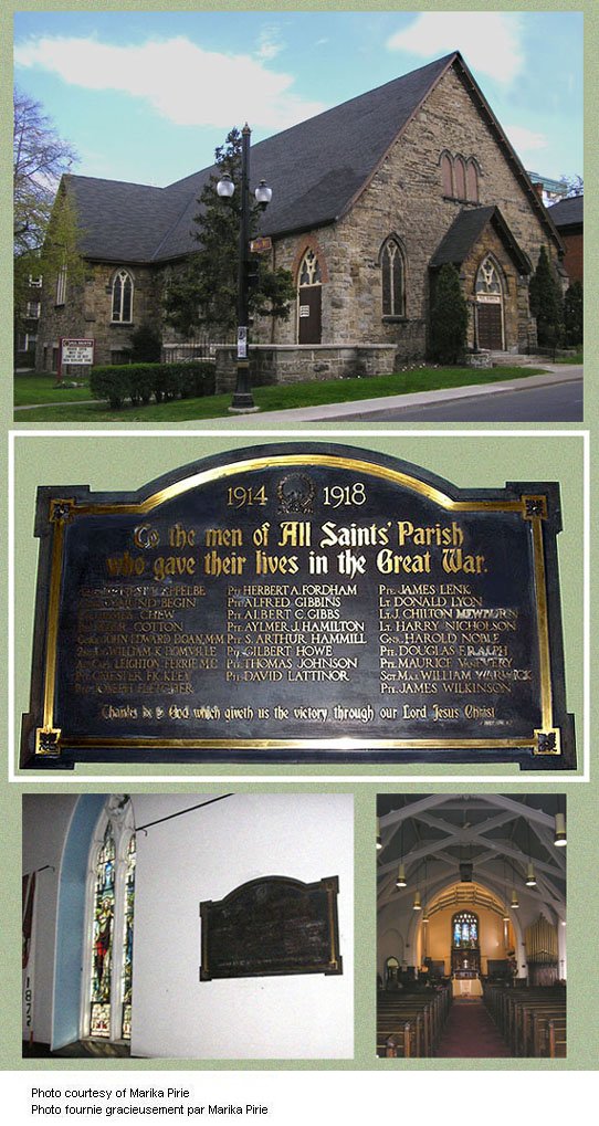 All Saints' Anglican Church Memorial Plaque