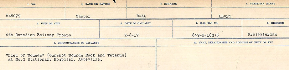 Circumstances of Death Registers