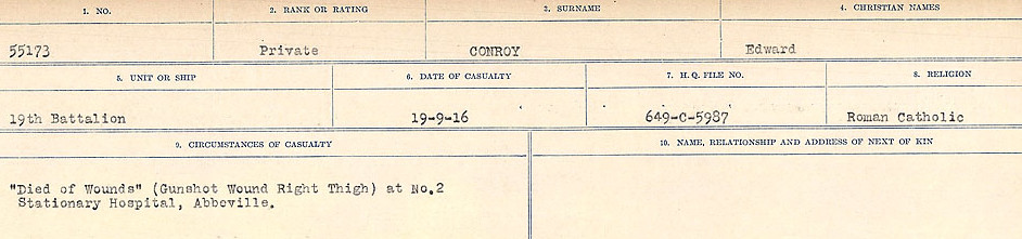 Circumstances of Death Registers