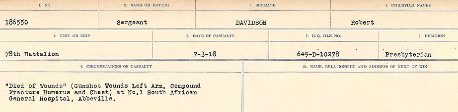 Circumstances of death registers