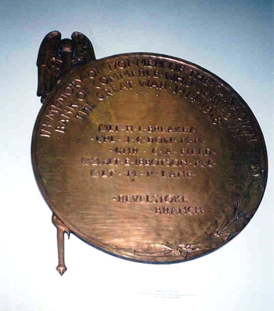 Copper Plaque at Revelstoke Museum