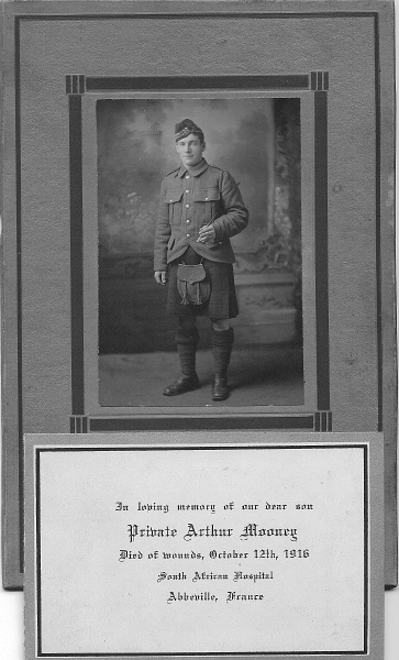 Photograph and family memorial