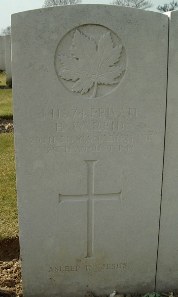 Grave marker of Henry Warren Reid, 441574