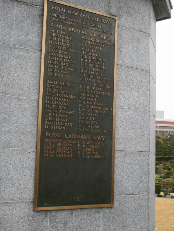 Inscription on Commonwealth Memorial in South Korea