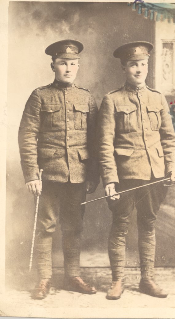 John Adams (right) with a comrade