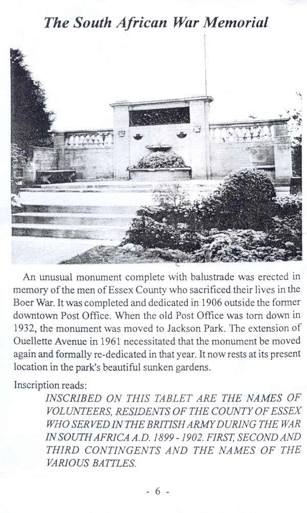 South African War Memorial