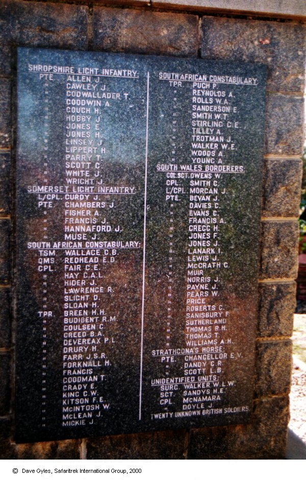 Memorial at Potchefstroom