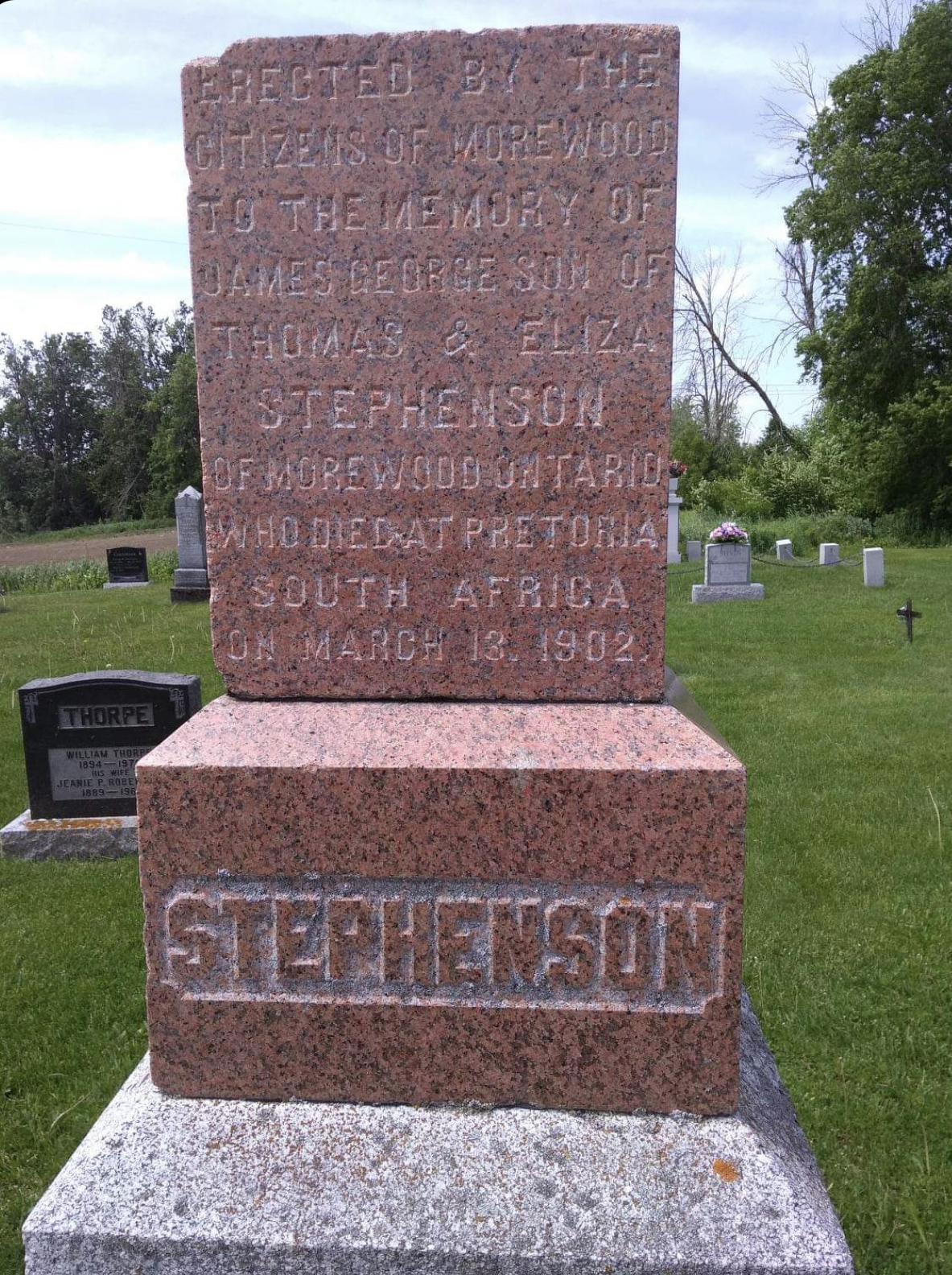 Grave marker