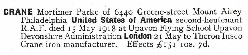 Death Probate Record