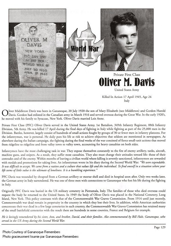 Memorial Page