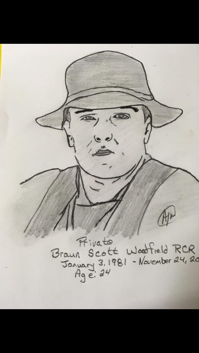 Personal sketch of fallen comrade