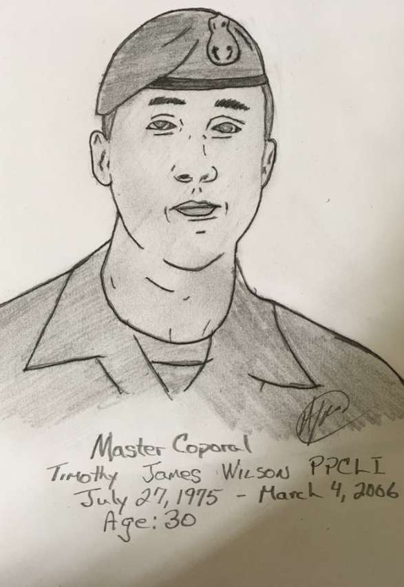 Personal sketch of fallen comrade