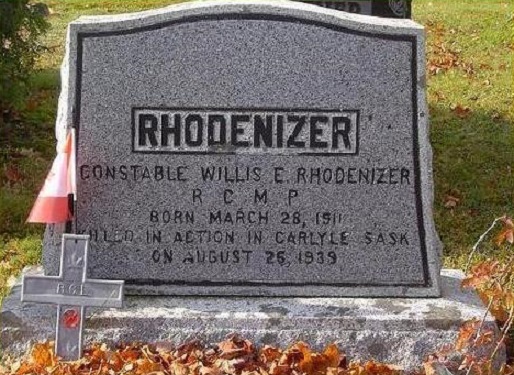 Inscription on grave marker