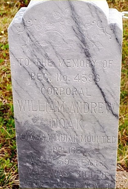 Inscription on grave marker