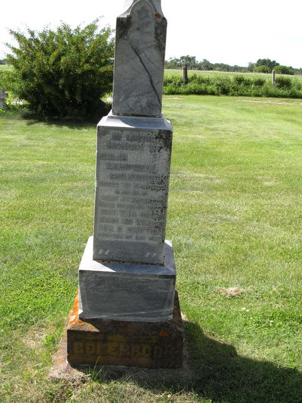Inscription on grave marker