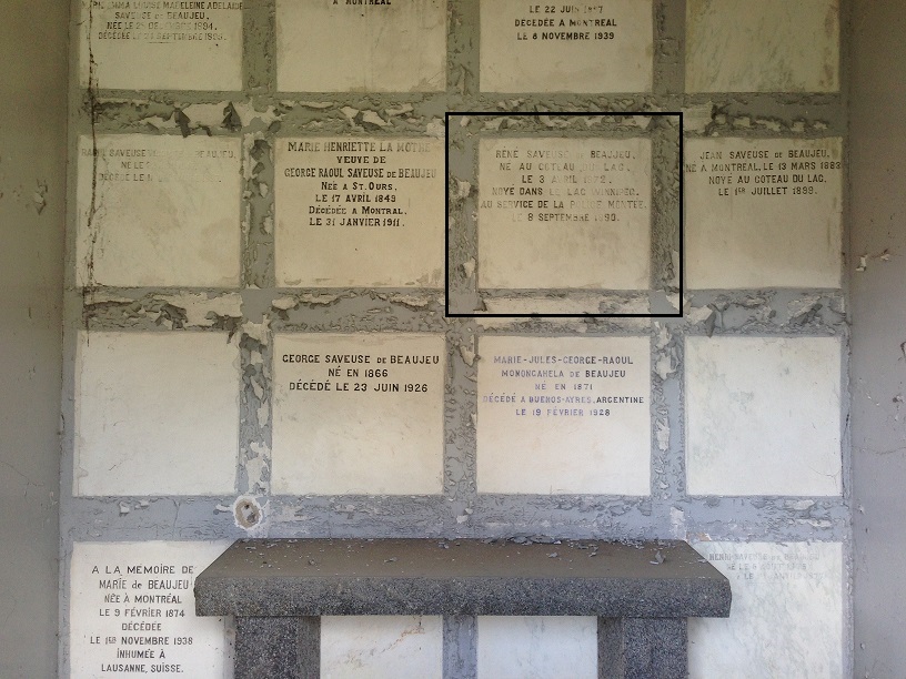 Inscription on grave marker