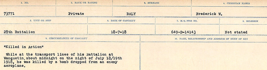 Circumstances of death registers