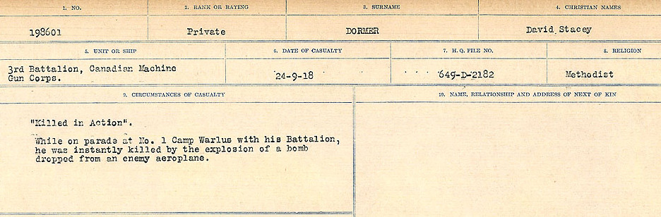 Circumstances of death registers