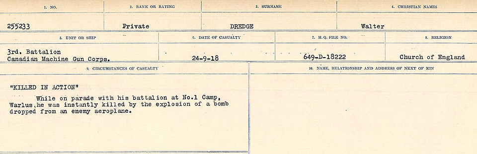 Circumstances of death registers