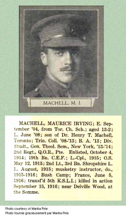 Photo of Maurice Irving Machell