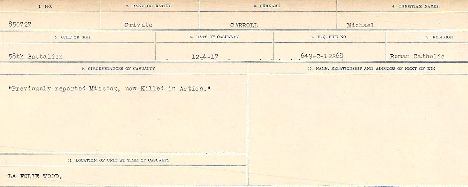 Circumstances of Death Registers