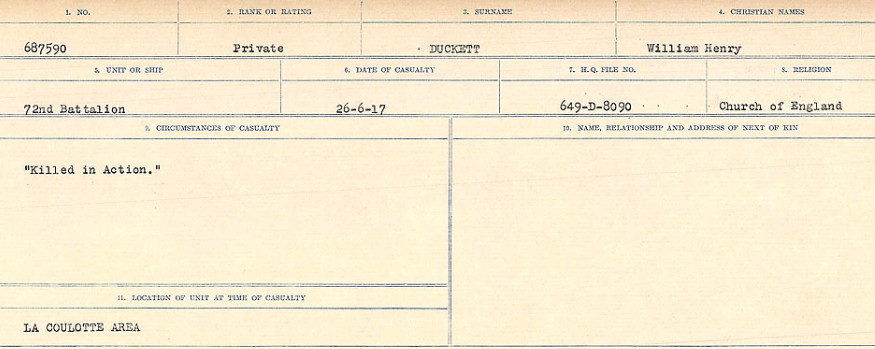 Circumstances of death registers