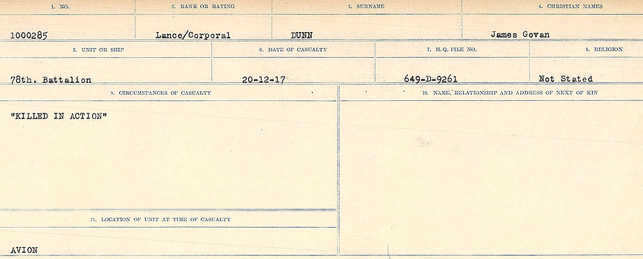 Circumstances of death registers