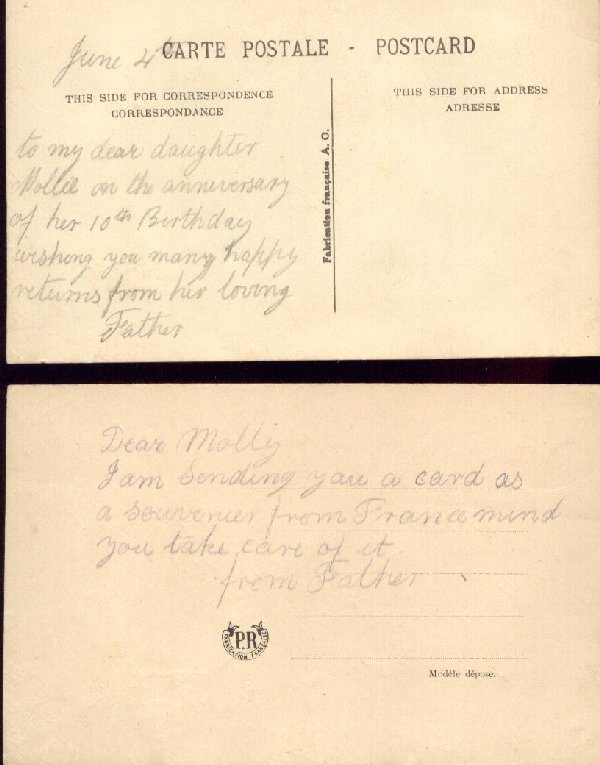 Post Card (reverse)