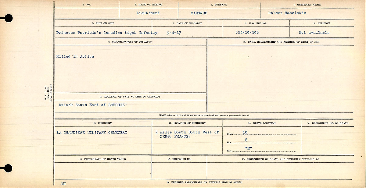 Circumstances of death registers