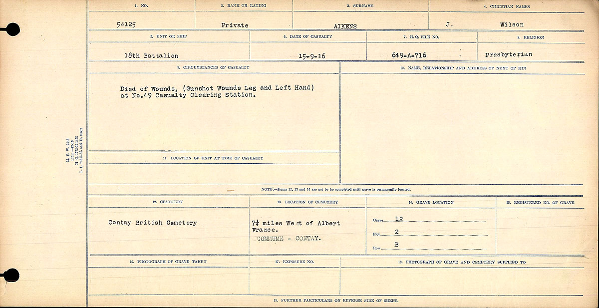 Circumstances of Death Registers