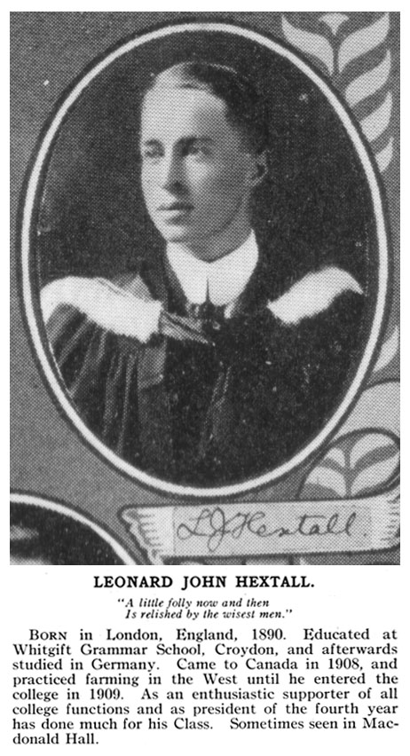 Photo of Leonard Hextall