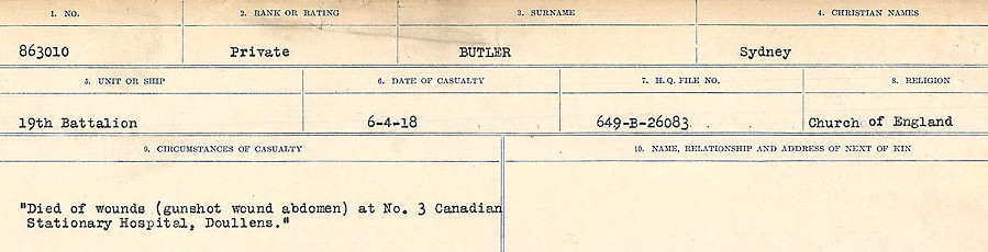 Circumstances of Death Registers
